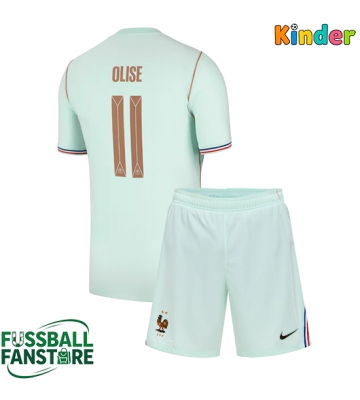 Frankreich Michael Olise #11 Replik Auswärtstrikot Kinder WM 2026 Kurzarm (+ Kurze Hosen)
